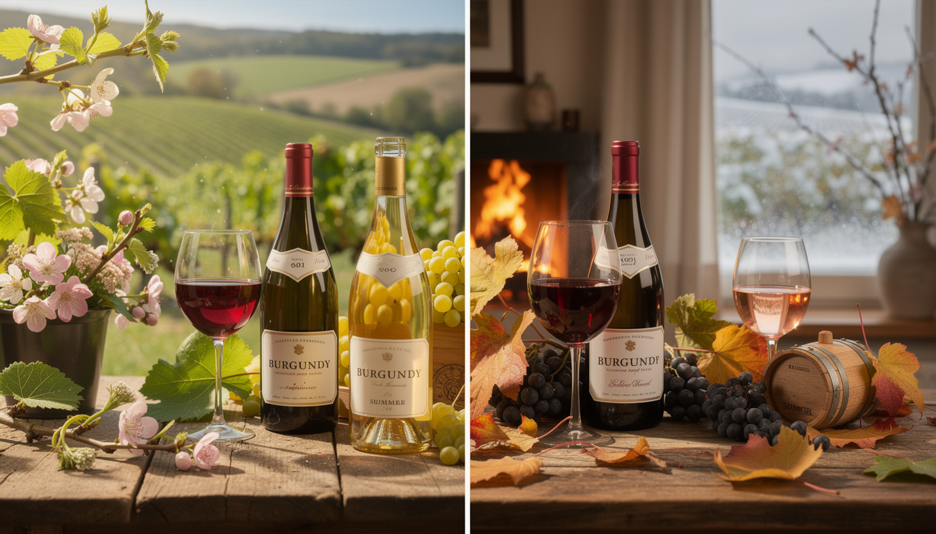 découvrez les vins de bourgogne idéaux pour chaque saison, alliant tradition et saveurs uniques pour accompagner tous vos moments.