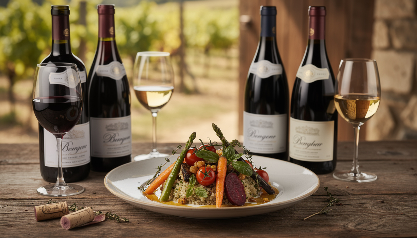 découvrez comment choisir les meilleurs vins de bourgogne pour sublimer vos plats végétariens et profiter d'accords mets et vins délicats et savoureux.